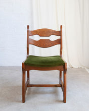Load image into Gallery viewer, Oak Razor Back Dining Chairs by Guillerme Et Chambron