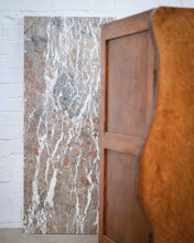 Load image into Gallery viewer, Curved Art Deco Walnut and Marble Cabinet