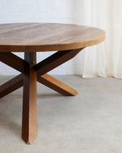 Load image into Gallery viewer, Round Solid Oak Dining Table