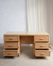 Load image into Gallery viewer, Bamboo and Cane Desk Or Dressing Table