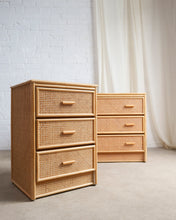 Load image into Gallery viewer, Single Set of Cane and Bamboo Drawers