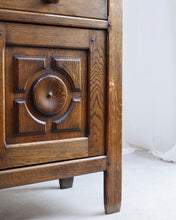 Load image into Gallery viewer, Double Fronted Northern Spanish Brutalist Cabinet in Oak