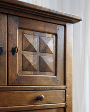 Load image into Gallery viewer, Double Fronted Northern Spanish Brutalist Cabinet in Oak