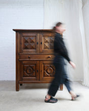 Load image into Gallery viewer, Double Fronted Northern Spanish Brutalist Cabinet in Oak