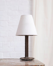 Load image into Gallery viewer, Hammered Iron Art Deco Table Lamp