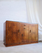 Load image into Gallery viewer, Art Deco Sideboard With Green Marble Top
