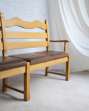 Load image into Gallery viewer, Long Oak Wavy Bench