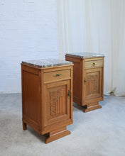 Load image into Gallery viewer, Deco Marble Top Bedside Tables