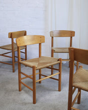 Load image into Gallery viewer, Vintage Danish Dining Chairs J39 'Folkestolen' By Børge Mogensen For Fdb Møbler - SOLD INDIVIDUALLY