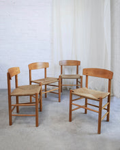 Load image into Gallery viewer, Vintage Danish Dining Chairs J39 'Folkestolen' By Børge Mogensen For Fdb Møbler - SOLD INDIVIDUALLY