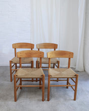 Load image into Gallery viewer, Vintage Danish Dining Chairs J39 'Folkestolen' By Børge Mogensen For Fdb Møbler - SOLD INDIVIDUALLY