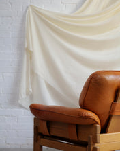 Load image into Gallery viewer, Brutalist Oak & Leather Armchair