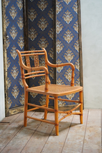 Load image into Gallery viewer, Faux Bamboo Regency Style early 19th Century cane chair