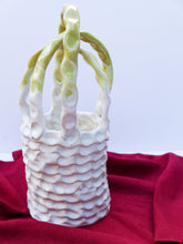 Load image into Gallery viewer, Ceramic Glazed Basket With Contrast Yellow Handle