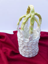 Load image into Gallery viewer, Ceramic Glazed Basket With Contrast Yellow Handle
