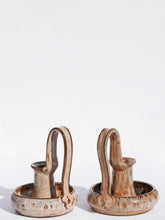 Load image into Gallery viewer, Mid Century Ceramic candle holders