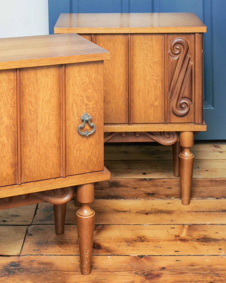 Vintage German Bedside Tables – Vantage Living