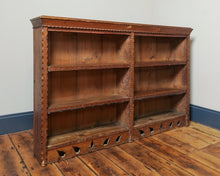 Load image into Gallery viewer, Victorian Oak Carved Open Book Case