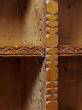 Load image into Gallery viewer, Victorian Oak Carved Open Book Case