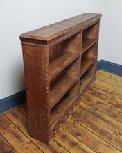 Load image into Gallery viewer, Victorian Oak Carved Open Book Case