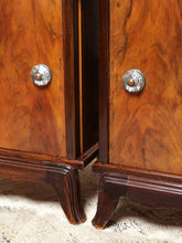 Load image into Gallery viewer, Flame Mahogany Veneer Bedside Tables