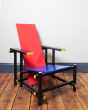 Load image into Gallery viewer, Gerrit Rietveld Red And Blue Chair