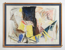 Load image into Gallery viewer, Framed Abstract Mixed Media Signed JJ