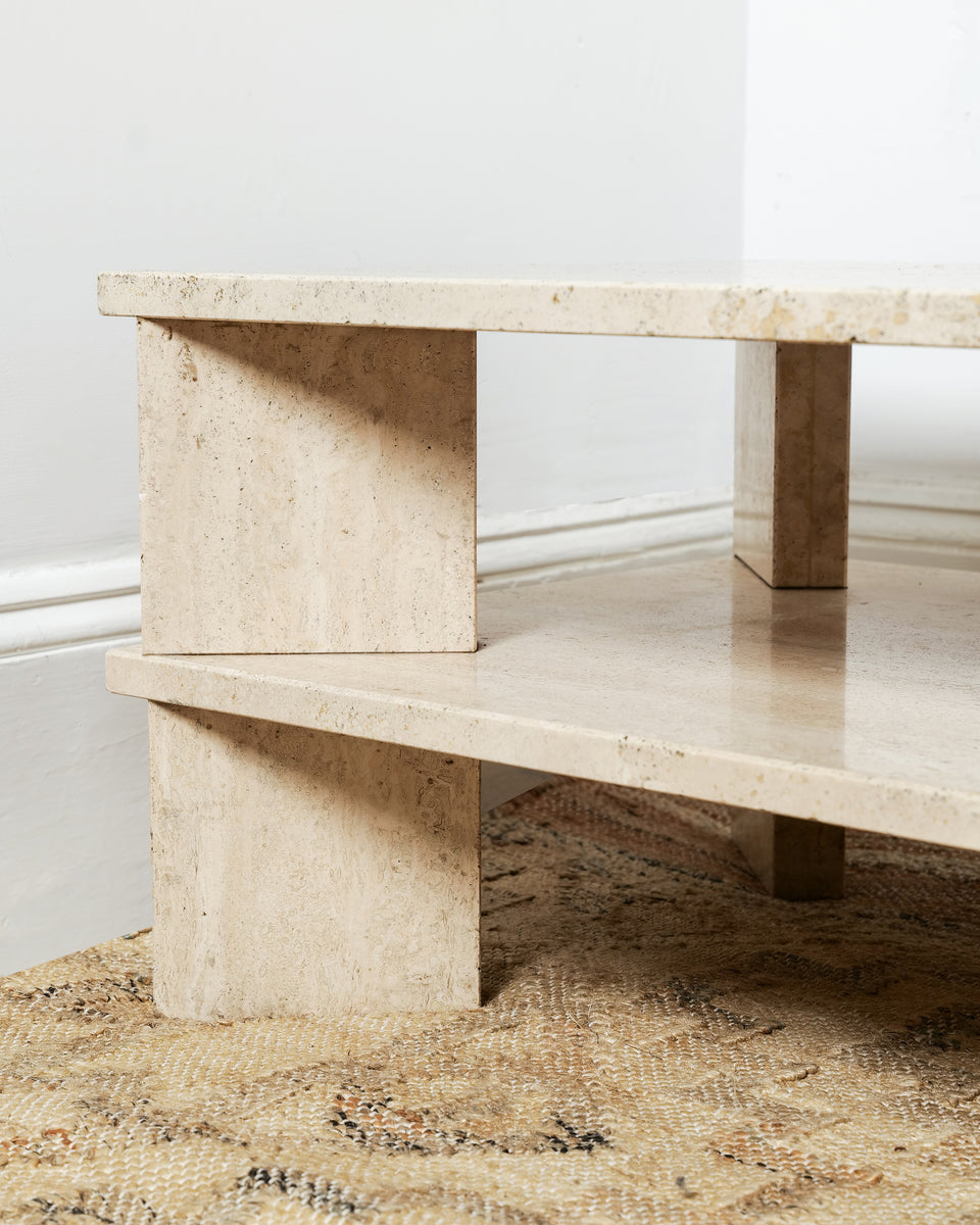 Travertine Coffee Table – Vantage Living