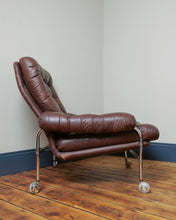 Load image into Gallery viewer, Leather Easy Chair Made By Scapa Rydaholm Sweden