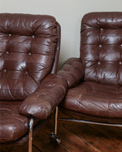 Load image into Gallery viewer, Leather Easy Chair Made By Scapa Rydaholm Sweden