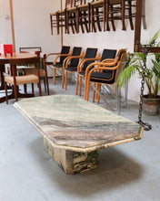 Load image into Gallery viewer, 1970's Green Marble Coffee Table