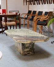 Load image into Gallery viewer, 1970's Green Marble Coffee Table