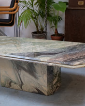 Load image into Gallery viewer, 1970's Green Marble Coffee Table