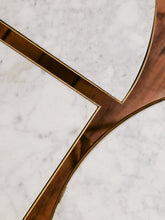 Load image into Gallery viewer, Antique French Marble and Gold Metal Modular Coffee Table
