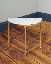 Load image into Gallery viewer, Antique French Marble and Gold Metal Modular Coffee Table