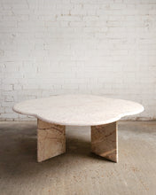 Load image into Gallery viewer, Light Pink Carrara Marble Clover Shaped Coffee Table