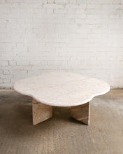 Load image into Gallery viewer, Light Pink Carrara Marble Clover Shaped Coffee Table