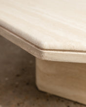 Load image into Gallery viewer, Midcentury French Hexagonal Travertine Coffee Table c.1960