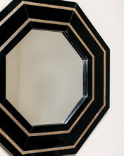 Load image into Gallery viewer, Black Lacquered Hexagonal Mirror By Jean Claude Mahey