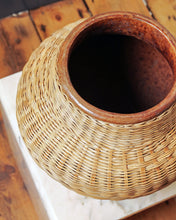 Load image into Gallery viewer, Wicker & Terracotta Pot