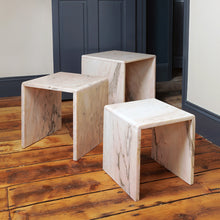Load image into Gallery viewer, Nest of Pink Marble Tables