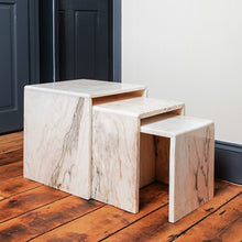 Load image into Gallery viewer, Nest of Pink Marble Tables