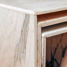 Load image into Gallery viewer, Nest of Pink Marble Tables