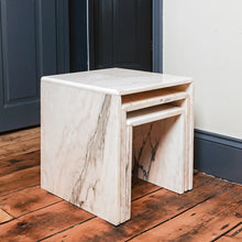 Load image into Gallery viewer, Nest of Pink Marble Tables