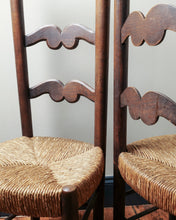 Load image into Gallery viewer, A Pair of Antique French Ladder Back Chairs