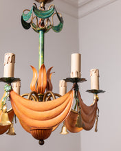 Load image into Gallery viewer, Iron Painted Toleware Chandelier