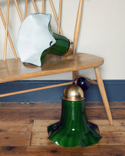 Load image into Gallery viewer, Pair of Green Glass Peli + Putzler Shades