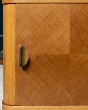 Load image into Gallery viewer, Midcentury Oak Pair of Bedside Tables