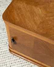Load image into Gallery viewer, Midcentury Oak Pair of Bedside Tables