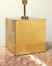 Load image into Gallery viewer, Mid-Century Magnetic Brass Cube Lamp